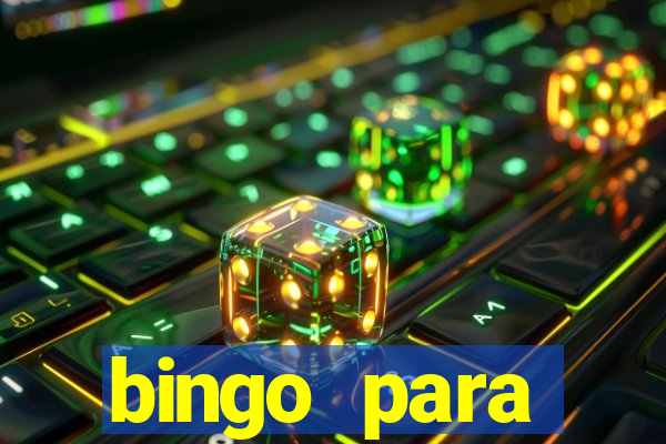 bingo para despedida de solteira para imprimir